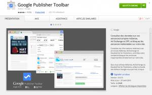 Google publisher toolbar